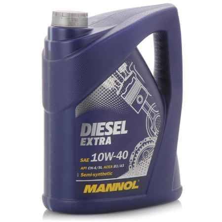 Купить Моторное масло Mannol Diesel Extra 10W/40 для дизельных двигателей, 5 л, полусинтетическое