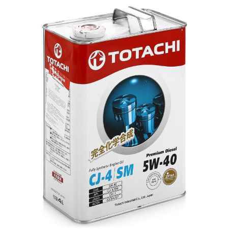 Купить Моторное масло TOTACHI Premium Diesel Engine Oil CJ-4/SM 5W-40, 4 л, синтетическое