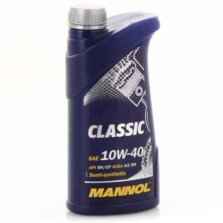 Купить Моторное масло Mannol Classic 10W/40, 1 л, полусинтетическое