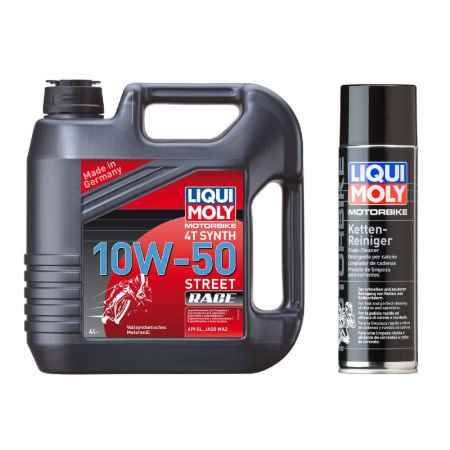Купить Моторное мото масло LIQUI MOLY Racing Synth 4T 10W-50 SL;MA-2, 4 л, + 7625 синтетическое (7508)