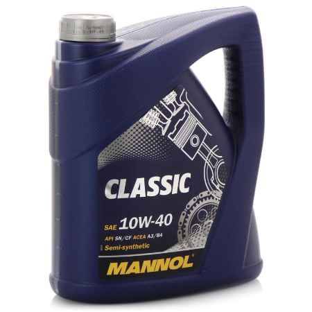 Купить Моторное масло Mannol Classic 10W/40, 4 л, полусинтетическое