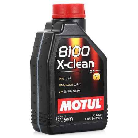 Купить Моторное масло MOTUL 8100 X-Clean 5W/30, 1 л, синтетическое