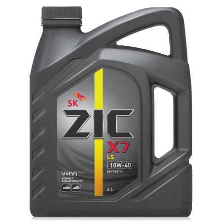 Купить Моторное масло ZIC X7 LS 10W-40 4л синтетическое