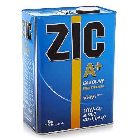Купить Моторное масло ZIC A Plus 10W/40 SM/CF, 4 л