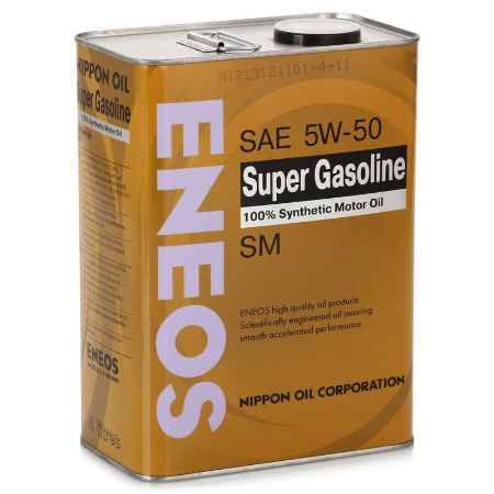 Купить Моторное масло ENEOS Super Gasoline, 5W50 SM, 4 л, синтетическое