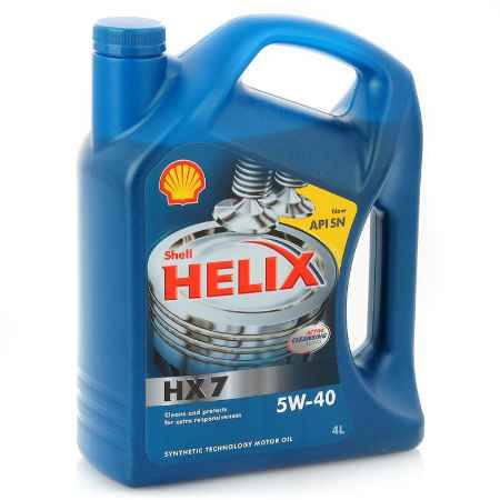 Купить Моторное масло Shell Helix HX7 5W/40, 4 л, полусинтетическое